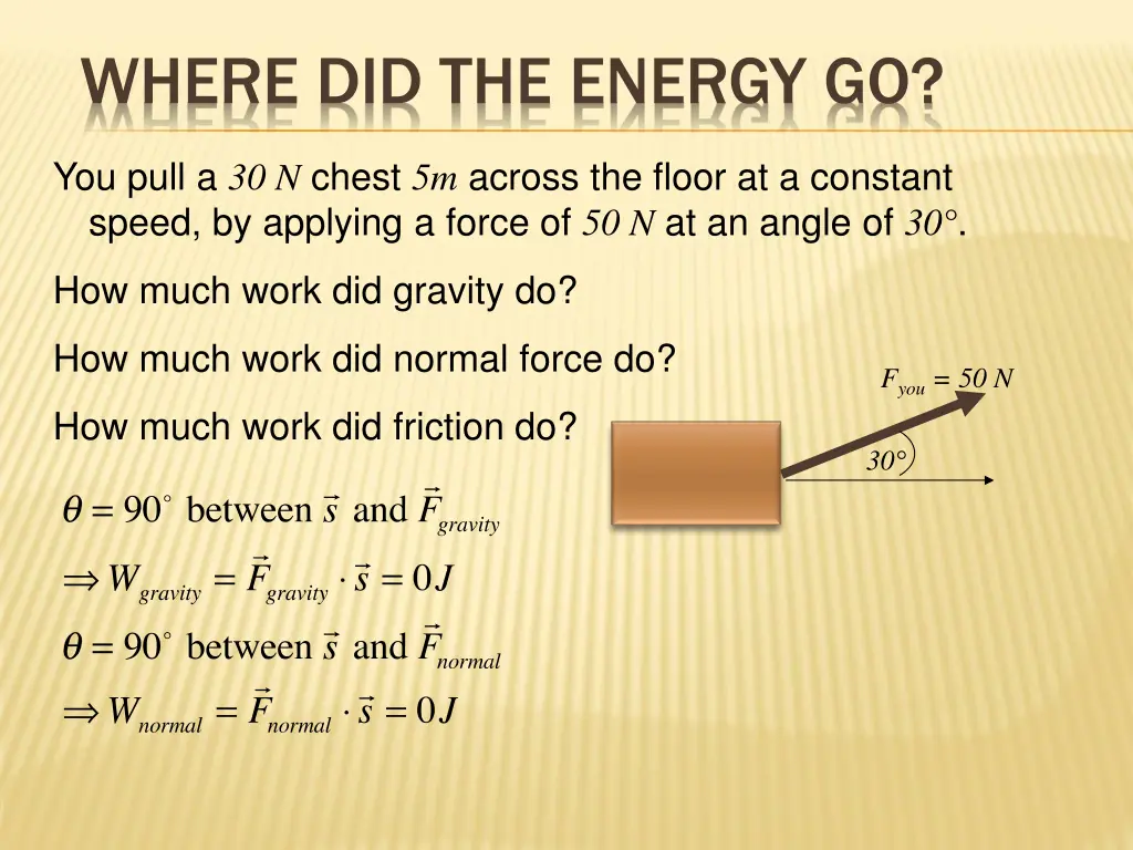 where did the energy go