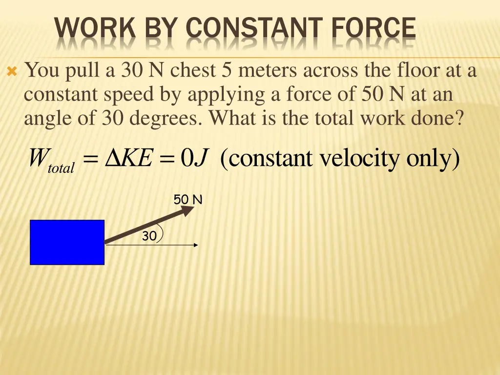 work by constant force 2