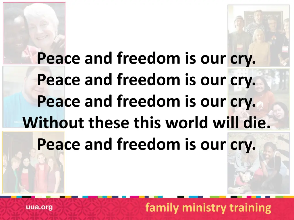 peace and freedom is our cry peace and freedom