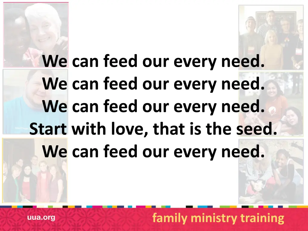 we can feed our every need we can feed our every
