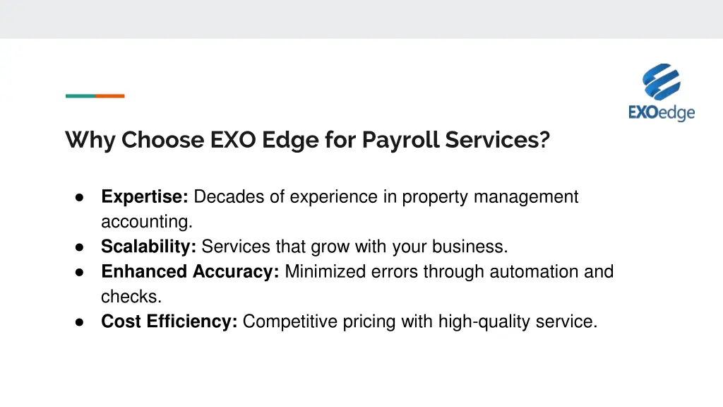 why choose exo edge for payroll services