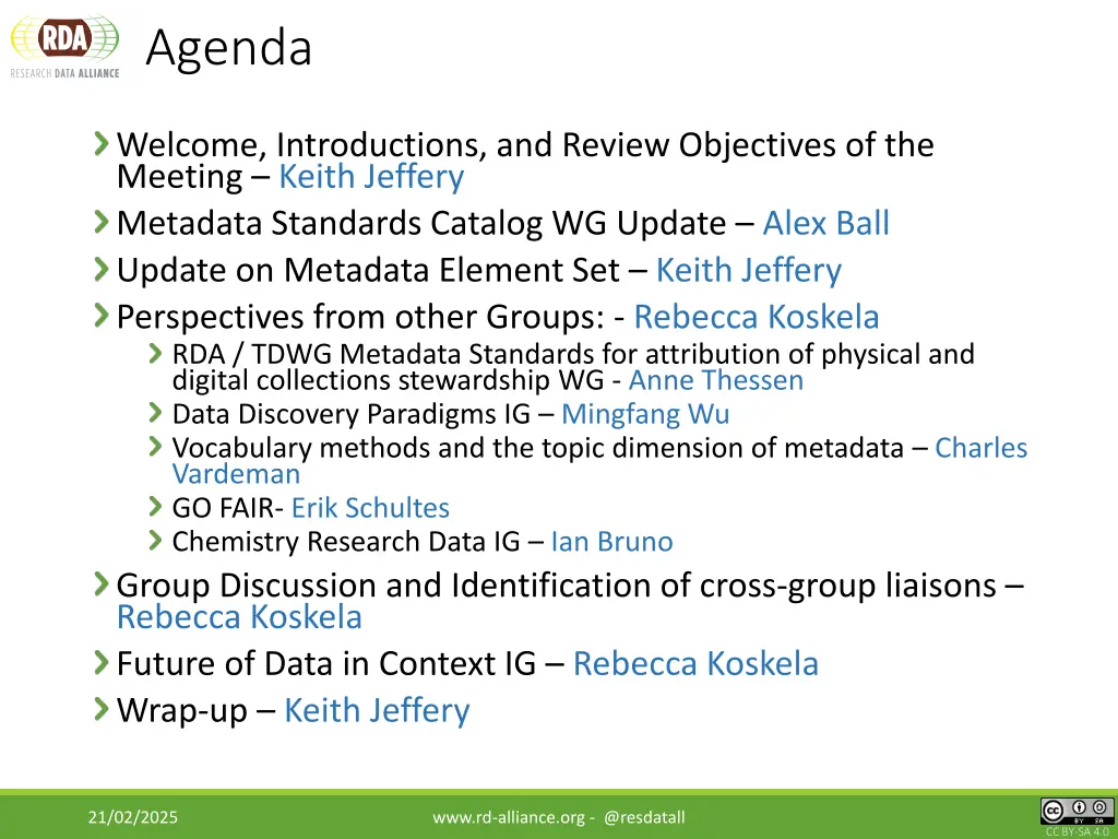 agenda