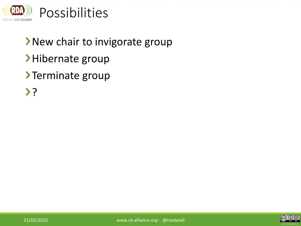 possibilities