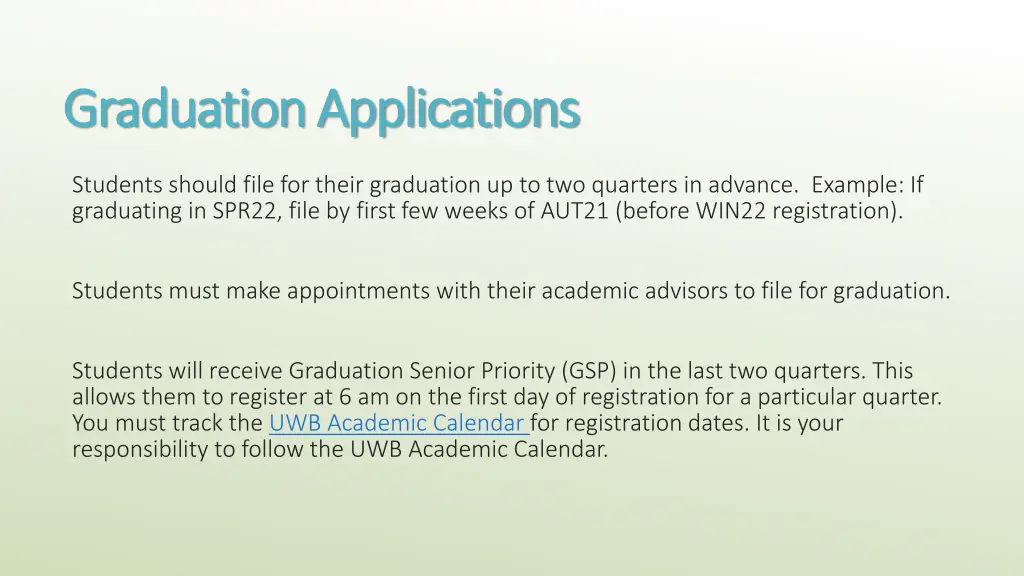 graduation applications graduation applications