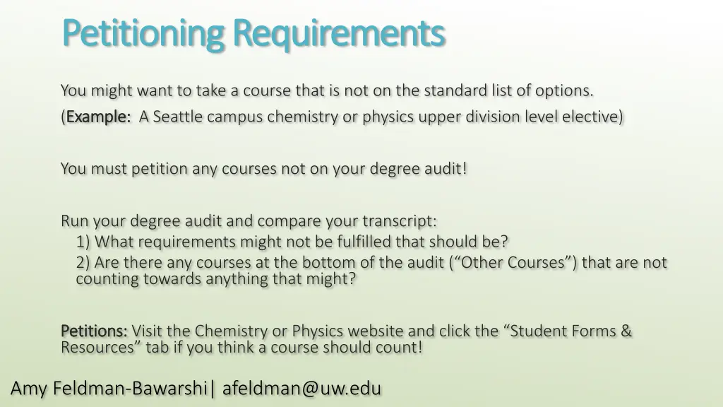 petitioning requirements petitioning requirements