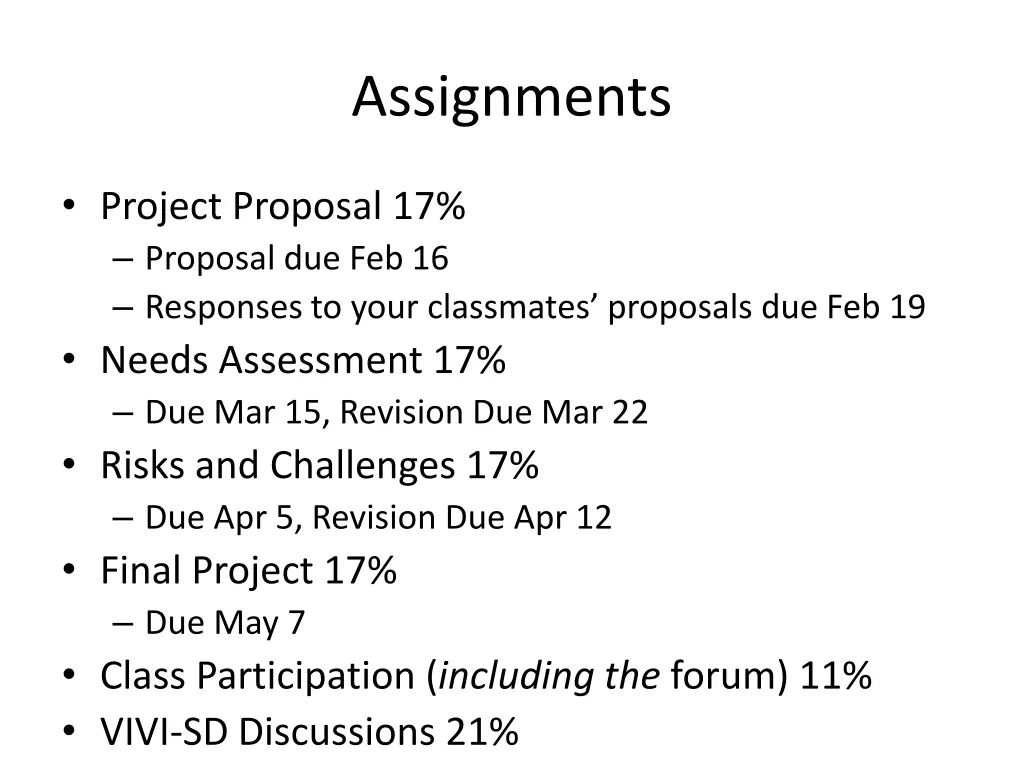 assignments 1