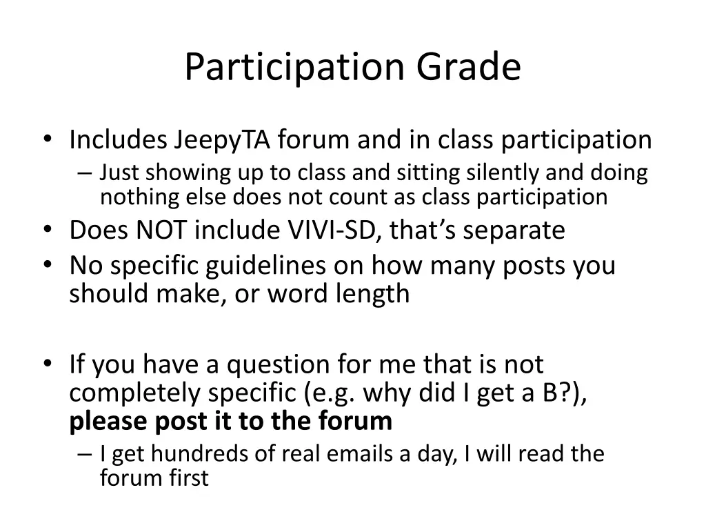 participation grade