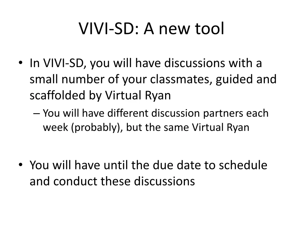 vivi sd a new tool