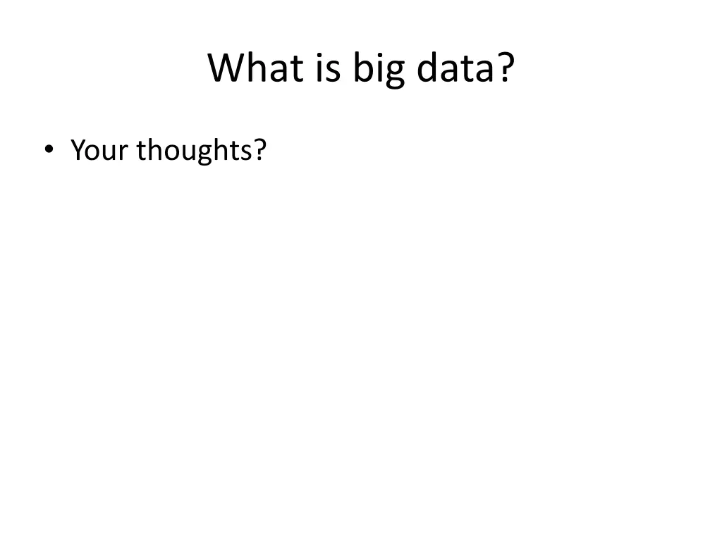 what is big data