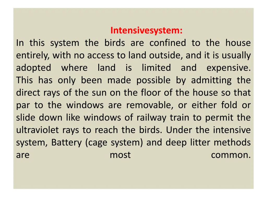 intensivesystem