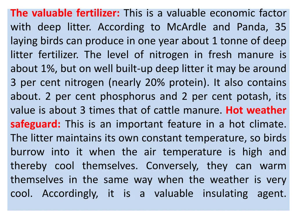 the valuable fertilizer this is a valuable