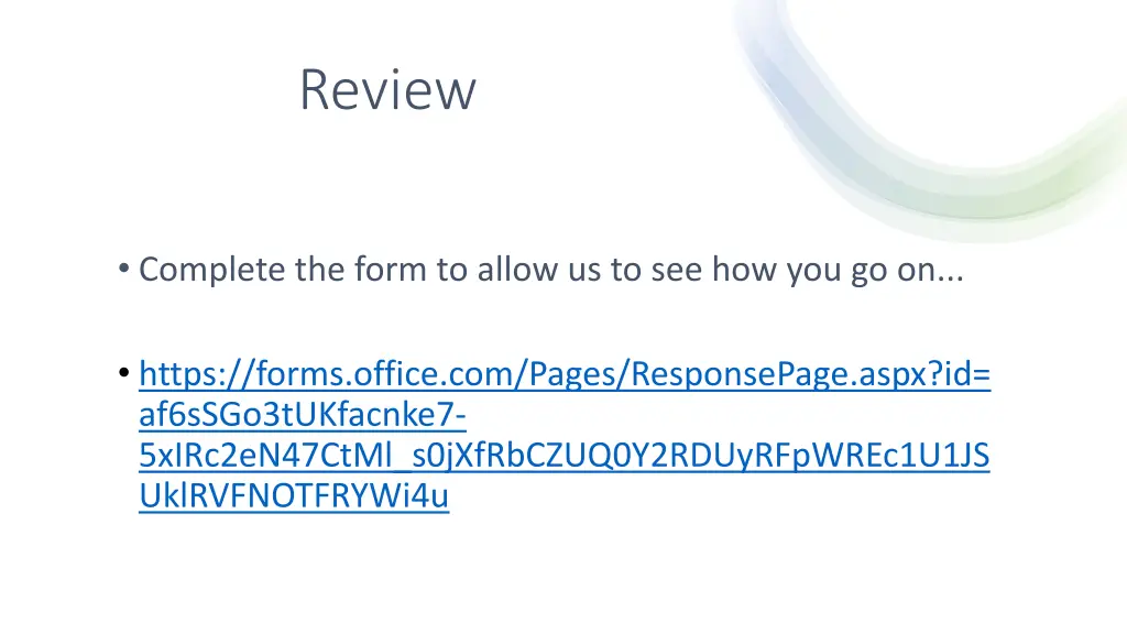 review