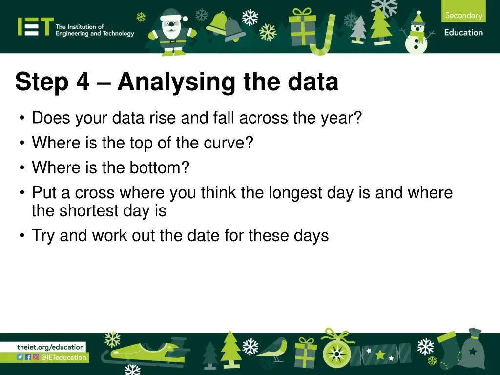 step 4 analysing the data