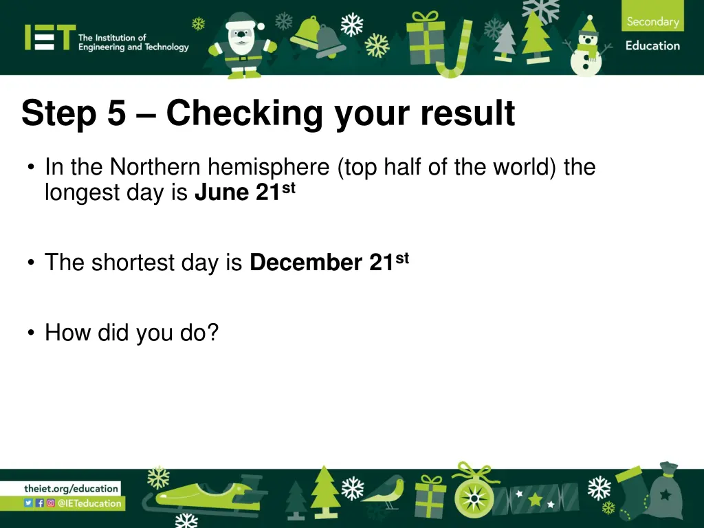 step 5 checking your result