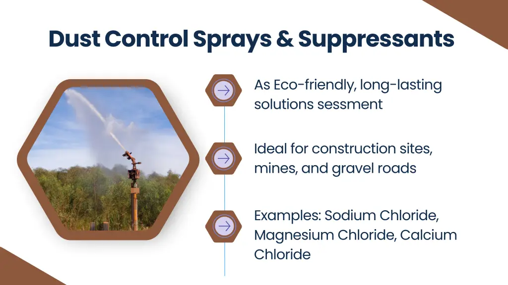 dust control sprays suppressants