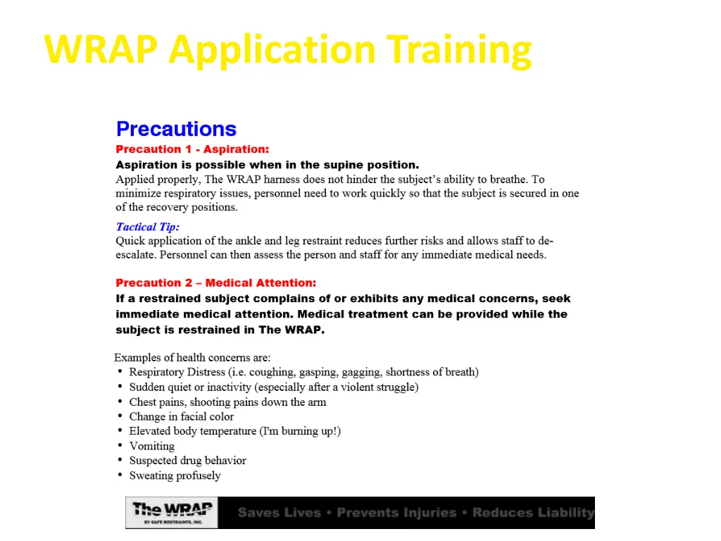 wrap application training 10