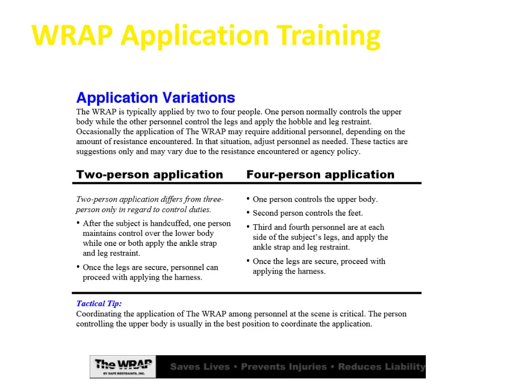 wrap application training 8
