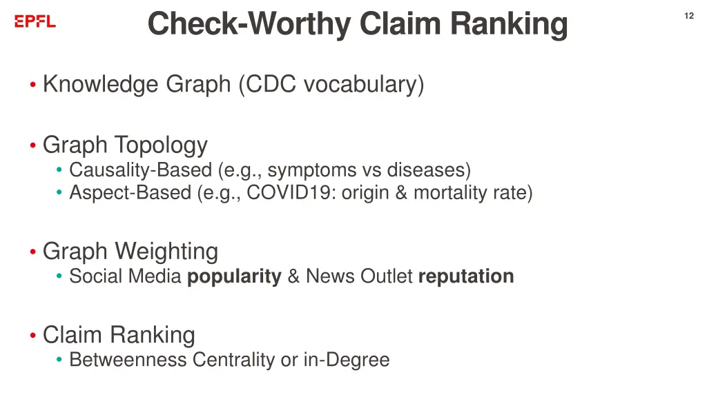 check worthy claim ranking