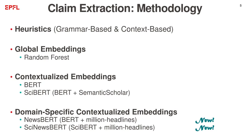 claim extraction methodology