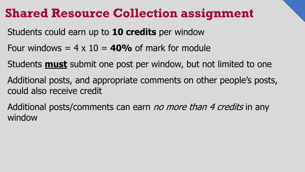 shared resource collection assignment 2