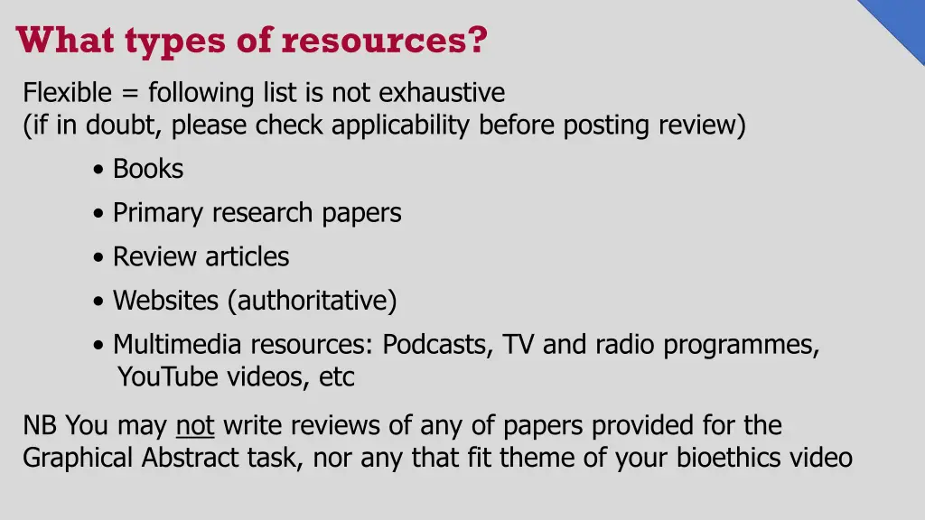 what types of resources