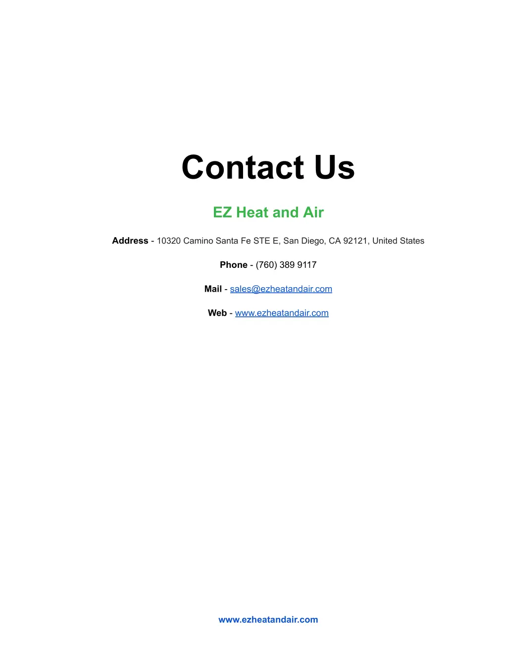 contact us