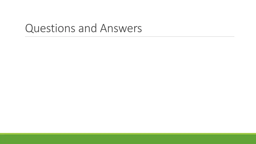 questions and answers