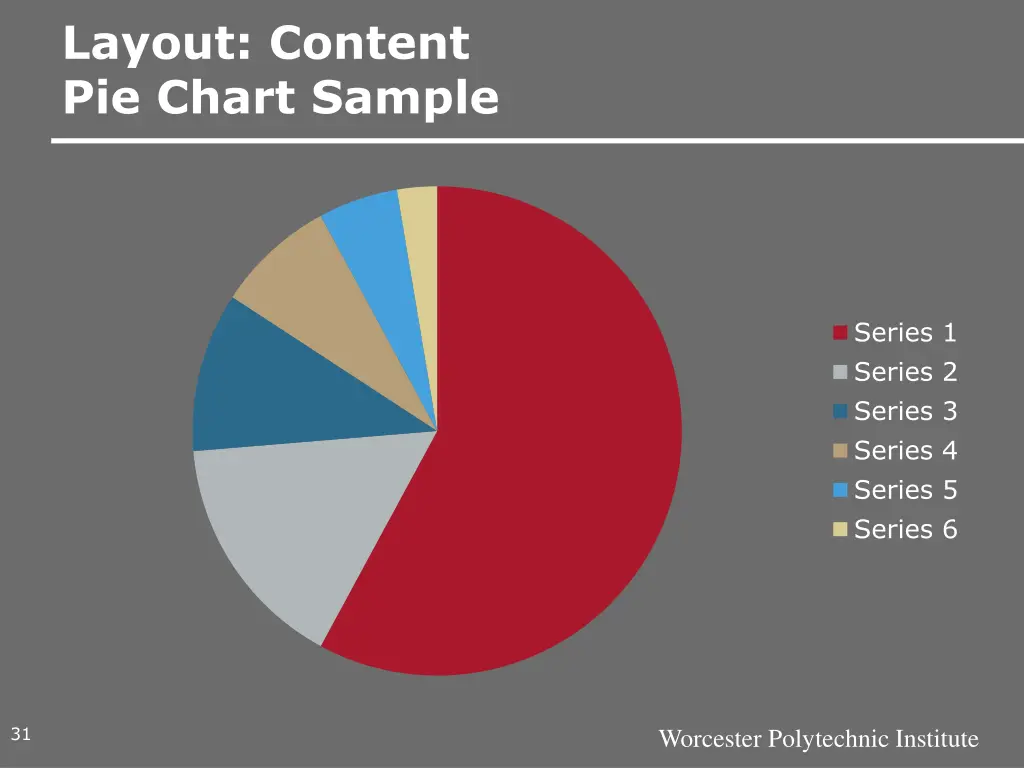 layout content pie chart sample 1