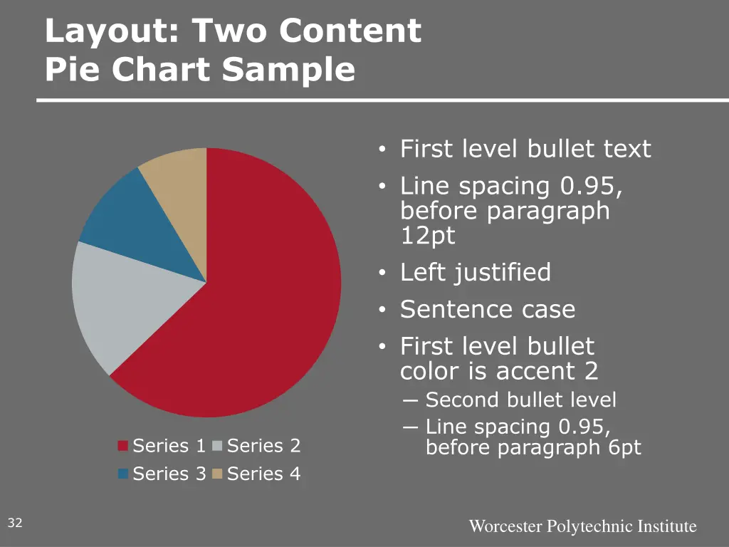 layout two content pie chart sample 1