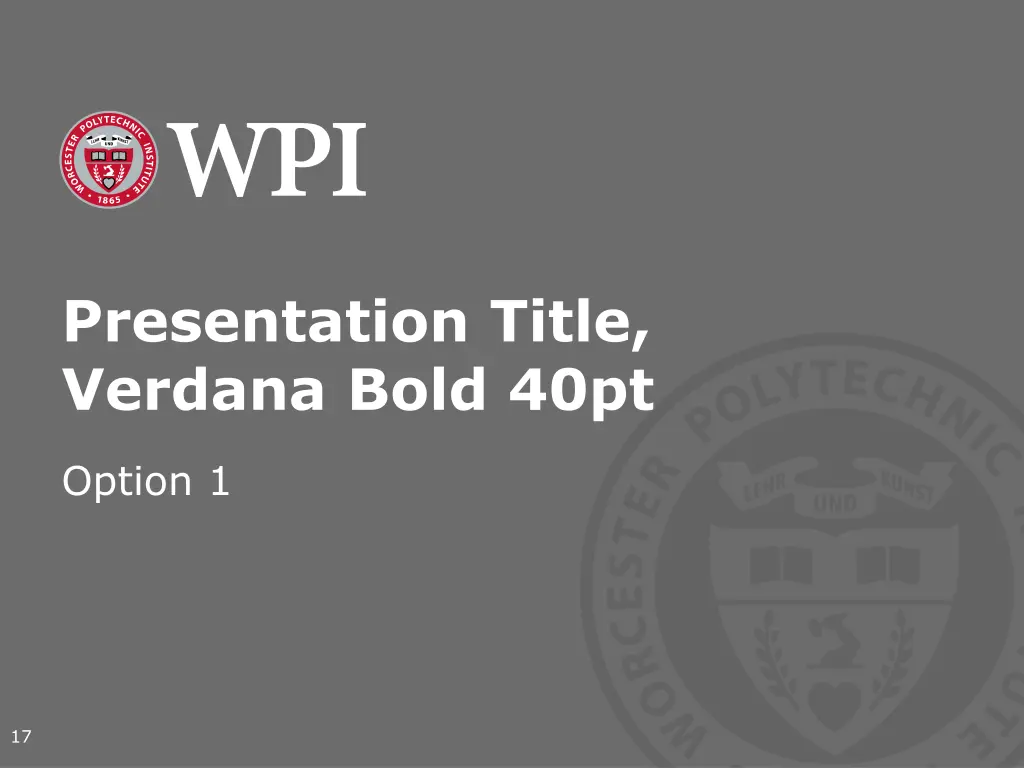 presentation title verdana bold 40pt 2