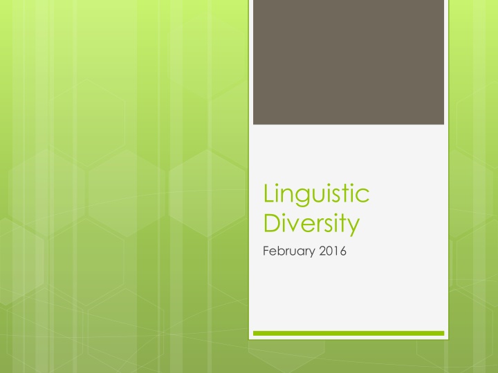linguistic diversity february 2016