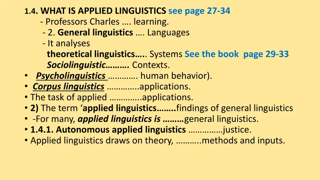 1 4 what is applied linguistics see page