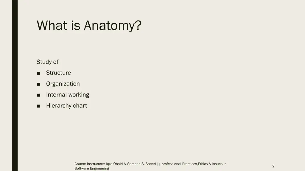 what is anatomy