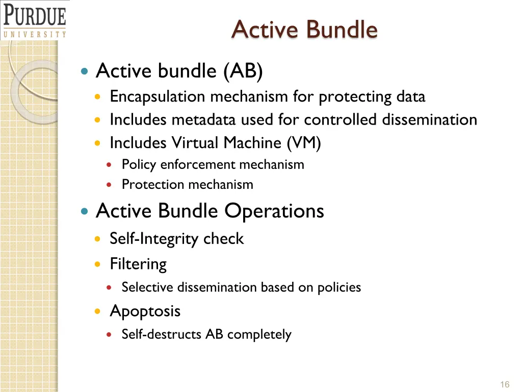 active bundle