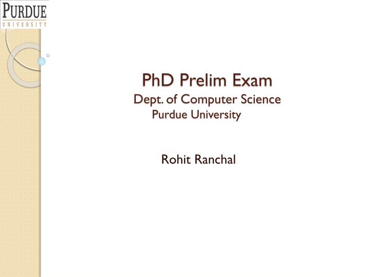 phd prelim exam dept of computer science purdue