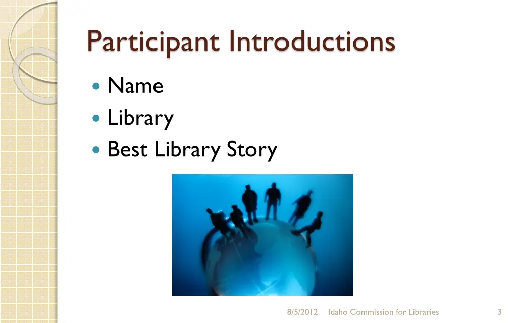 participant introductions