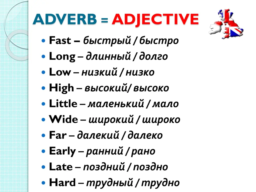 adverb adjective