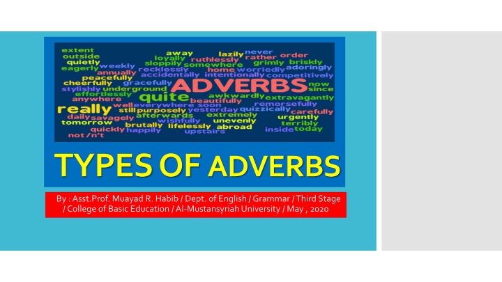 types of adverbs