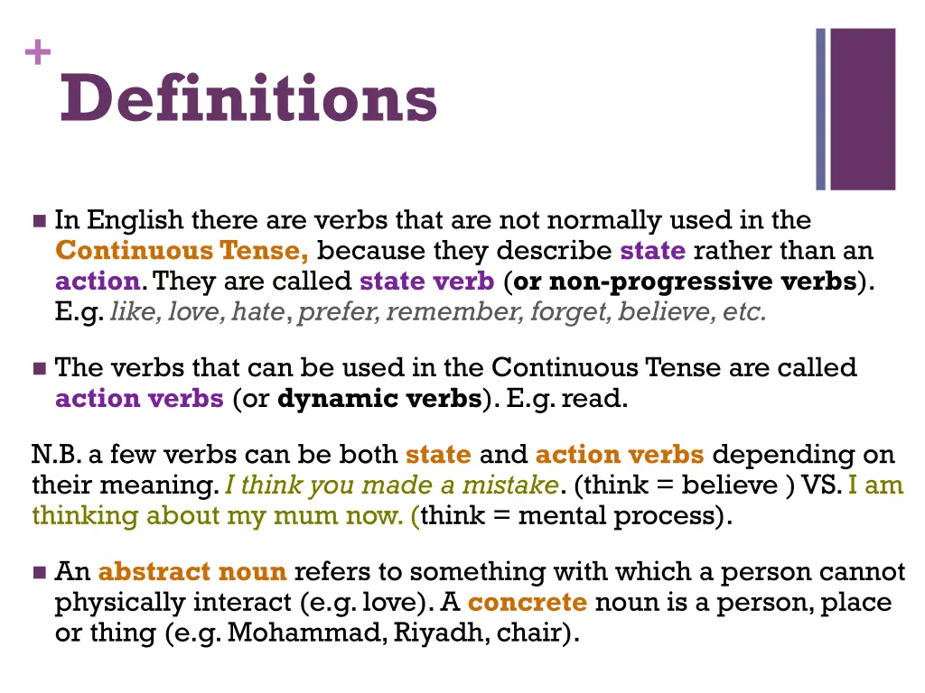 definitions