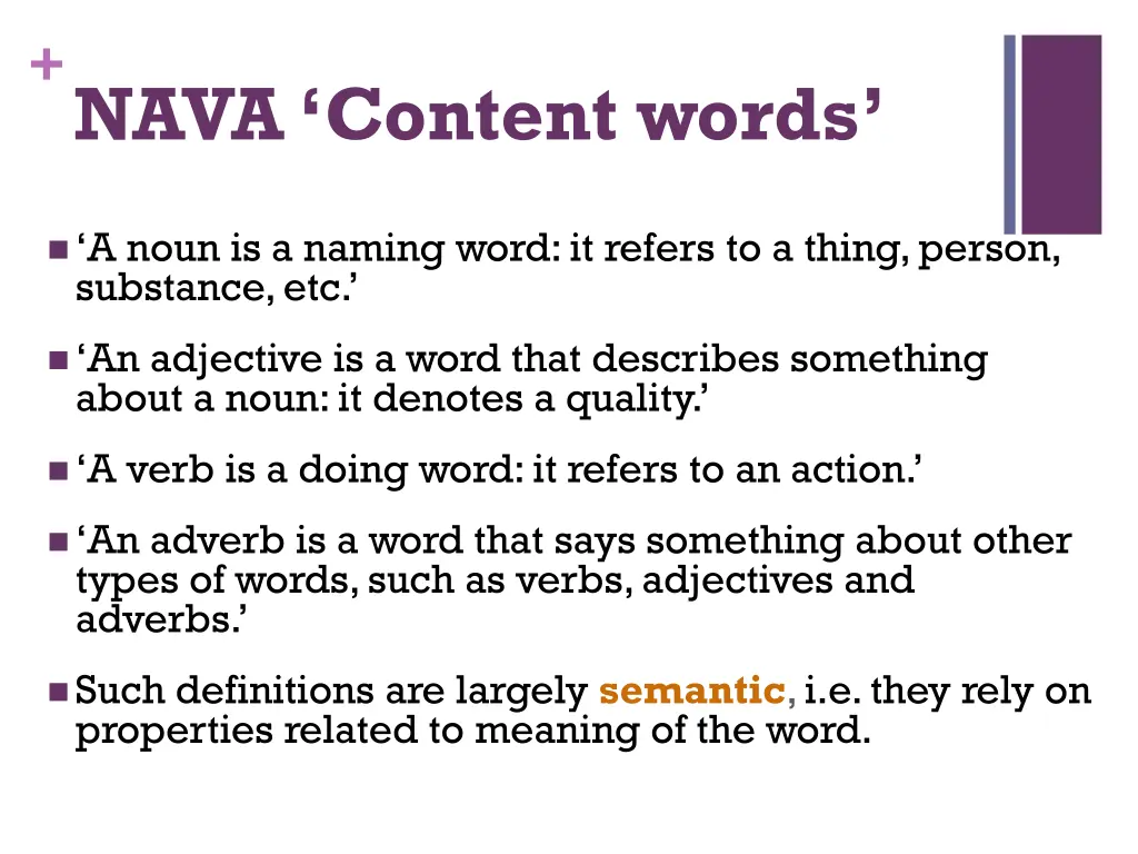 nava content words 1