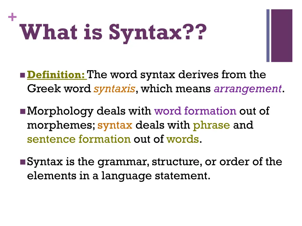 what is syntax
