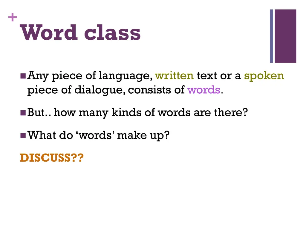word class