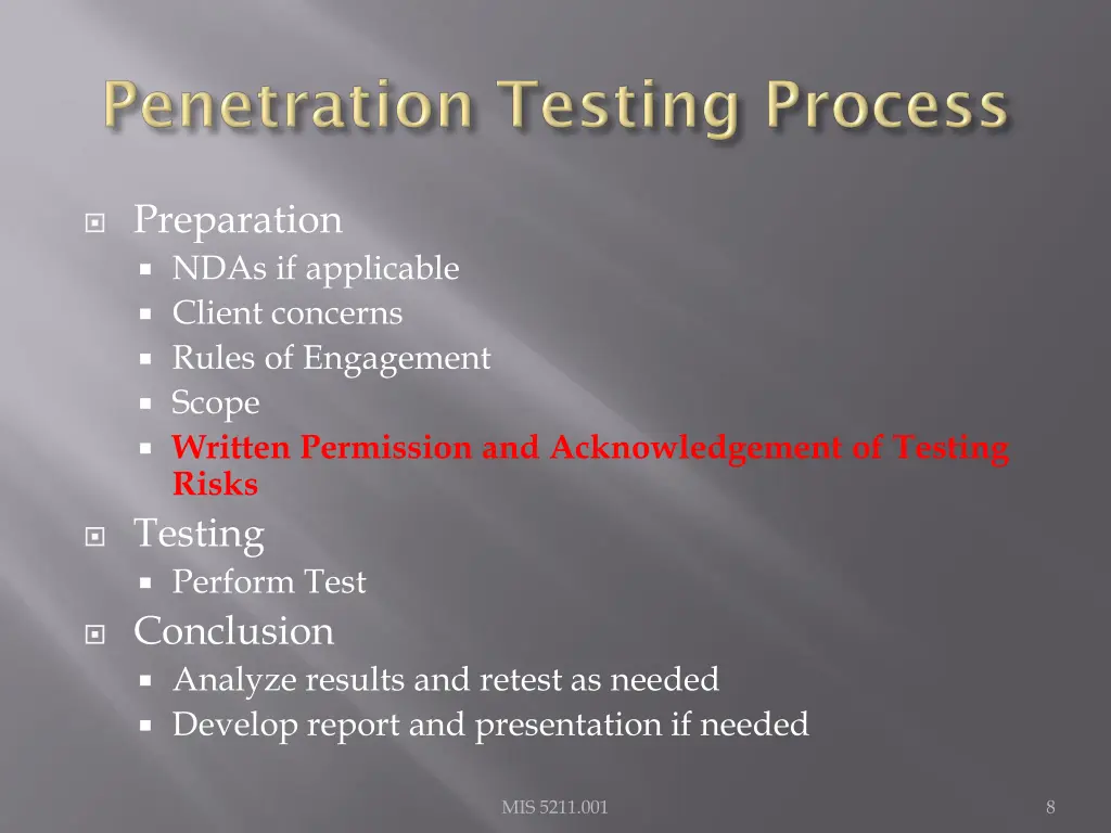preparation ndas if applicable client concerns
