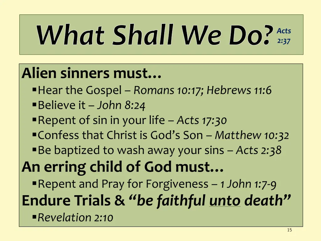 what shall we do