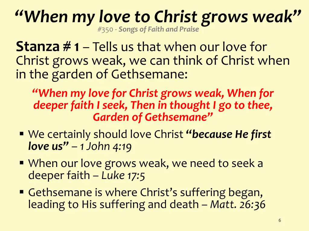when my love to christ grows weak 350 songs 2