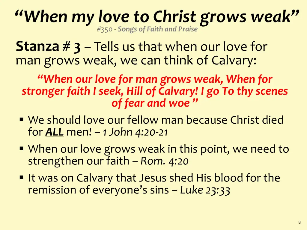 when my love to christ grows weak 350 songs 4