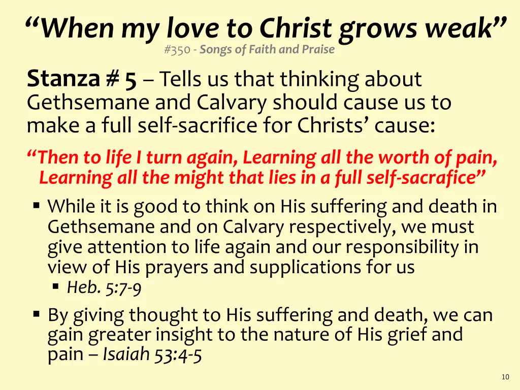 when my love to christ grows weak 350 songs 6