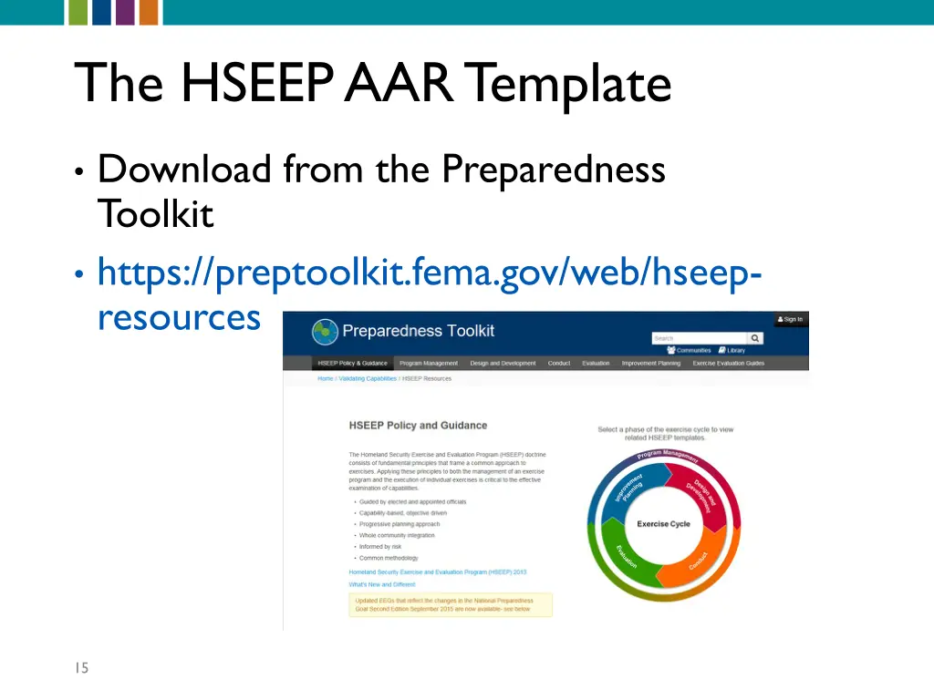 the hseep aar template