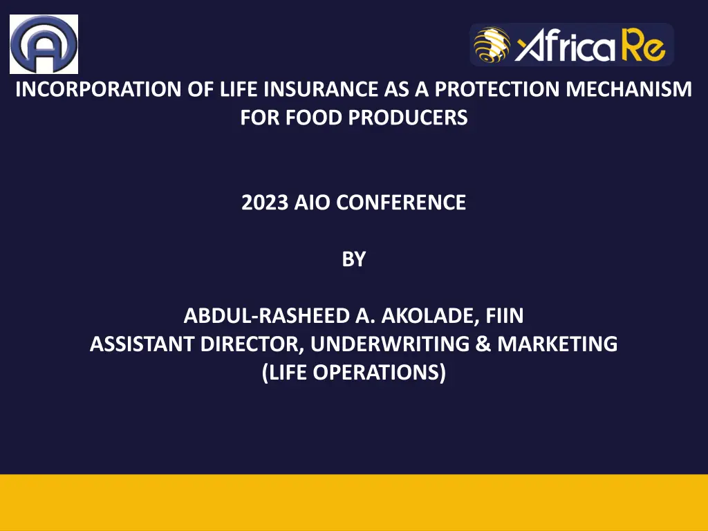 incorporation of life insurance as a protection 1