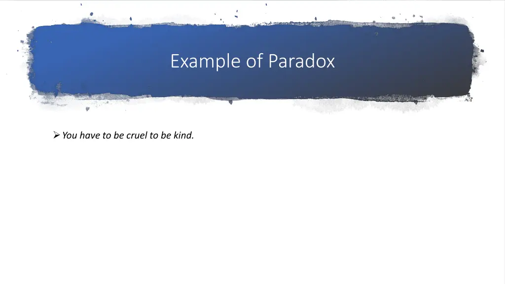 example of paradox